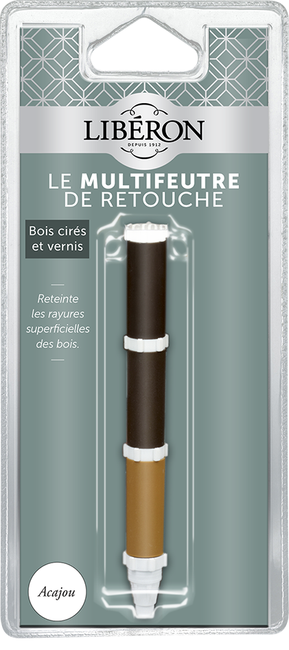 Multifeutre de retouche bois cirés ou vernis couleur acajou - LIBERON